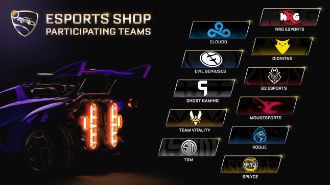 Esports команды и игроки,  что должны сделать чтобы получить доход от нового Rocket League Esports Shop